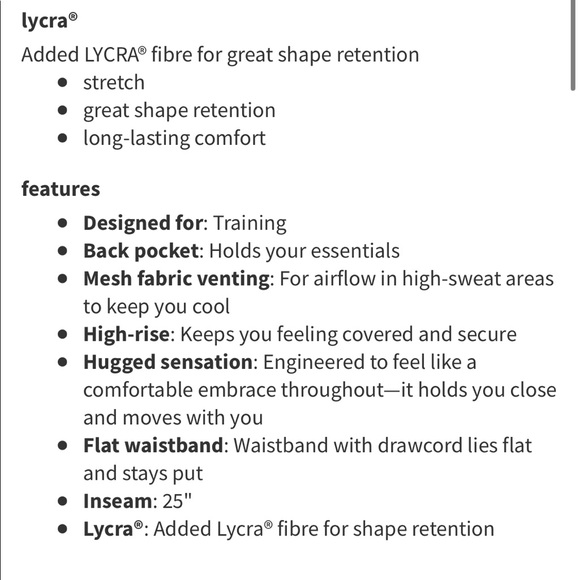 Lululemon Train Times 7/8 Tight 25”, Hinshu Alpine White/Multi, size 6 - Picture 10 of 10